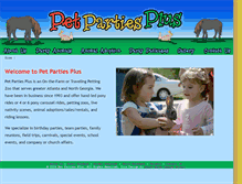 Tablet Screenshot of petpartiesplus.net